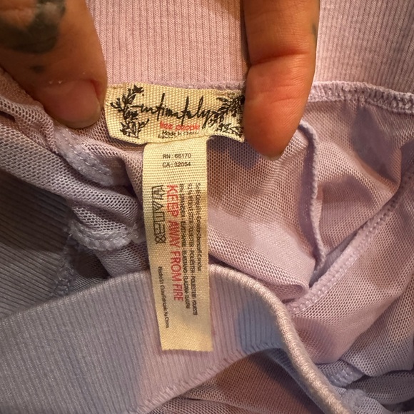 Free People Intimately Godet Girl Lavender Women's maxi skirt w matching onesie - Picture 2 of 4